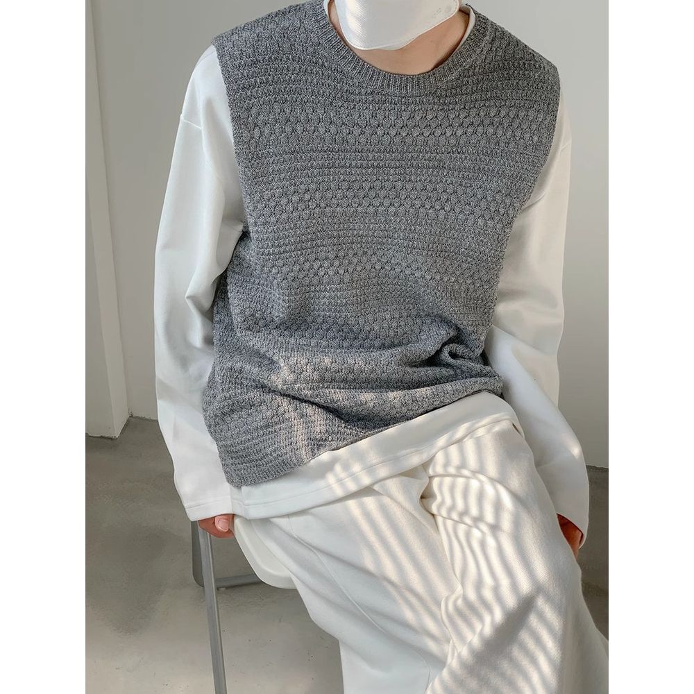 New Arrival Thin Knitted Vest Men's Sweater